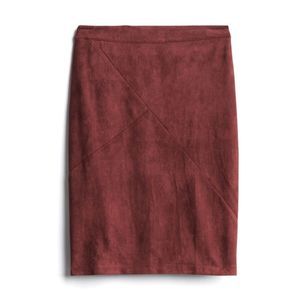 41 Hawthorn Marquetta Faux Suede Skirt 2X